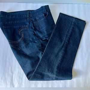 NYDJ Skinny Leg 14 Dark Blue Denim Jeans